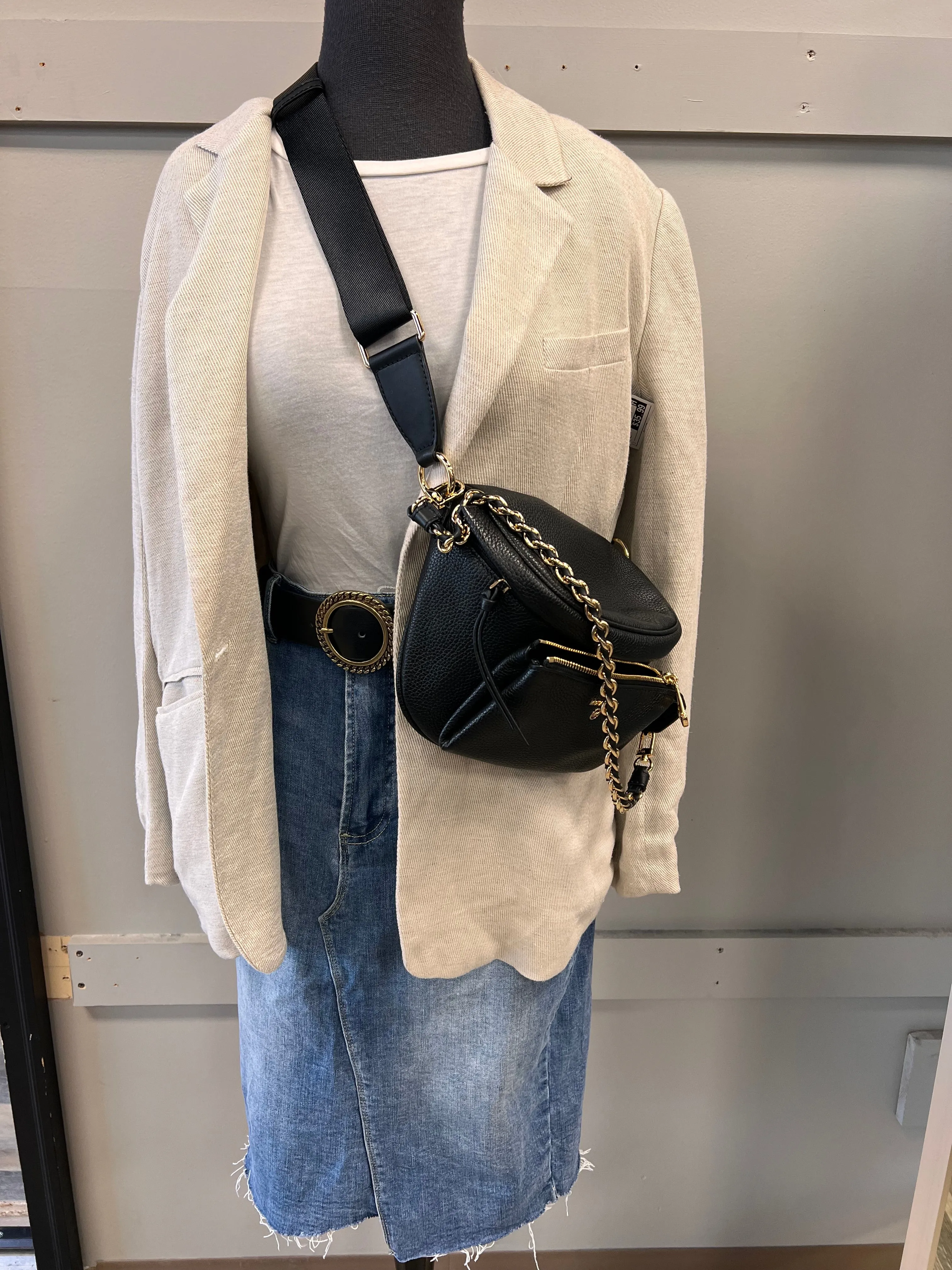 Belt Bag Designer By Michael Kors In Black, Size:Medium