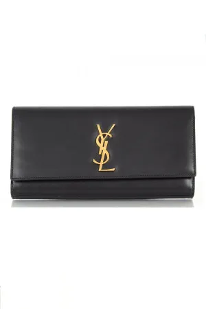 CLASSIC MONOGRAM CASSANDRE CLUTCH by Saint Laurent